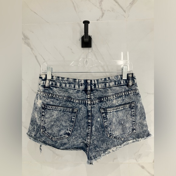 Distress Jeans Shorts - Size 27 - Picture 2 of 3